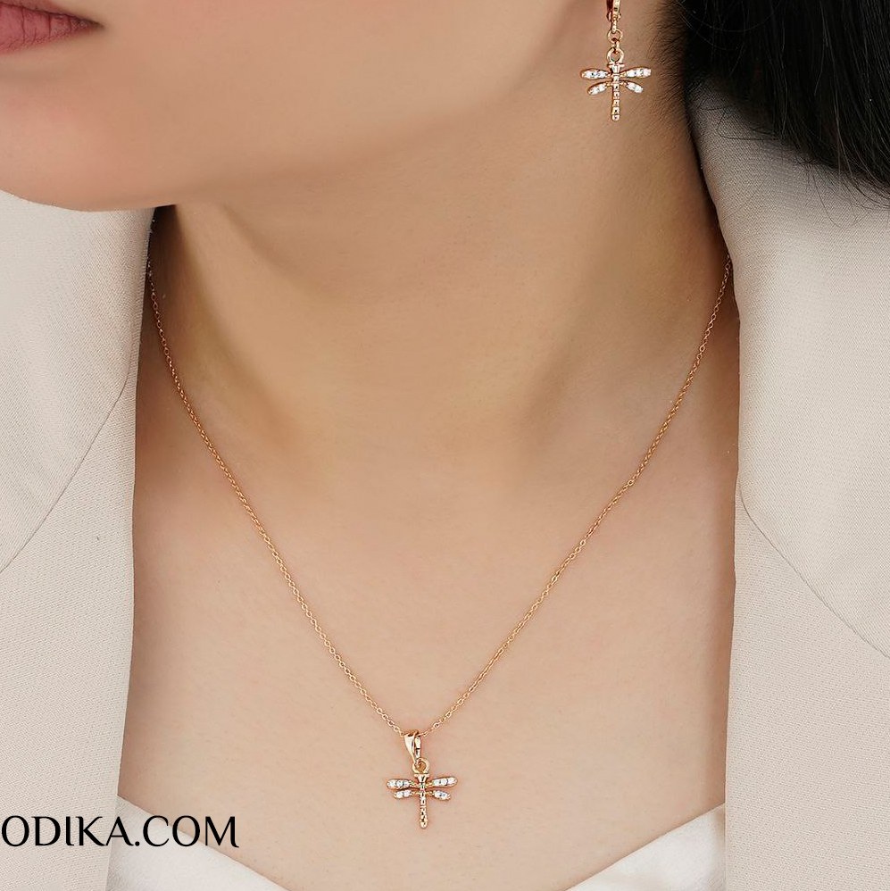 نیم ست ژوپینگ مدل سنجاقک رنگ ثابت ضد حساسیت A-127