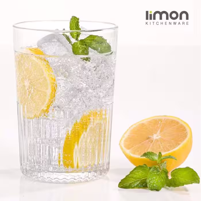 لیوان شیاردار لیمون بسته 6 عددی 2216