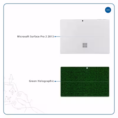 برچسب پوششی ماهوت مدل Green-Holographic مناسب برای تبلت مایکروسافت Surface Pro 2 2013