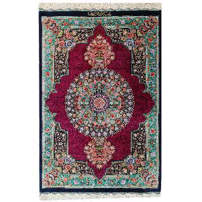 فرش دستبافت نیم متری قم کیوان کد 146