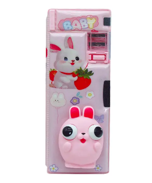 جامدادی کتابی باریک عروسک چشم قلمبه کد 6-565