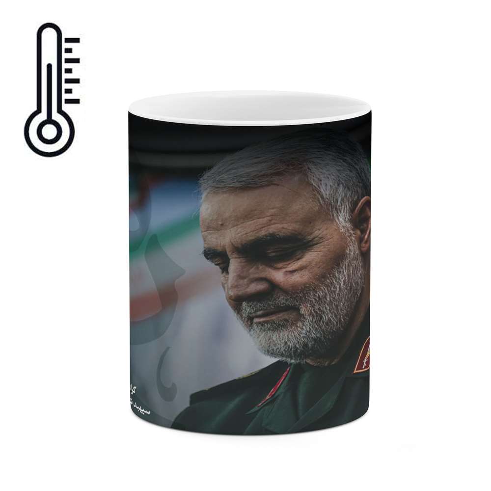 ماگ حرارتی طرح سردار شهید حاج قاسم سلیمانی  مدل mgph11741