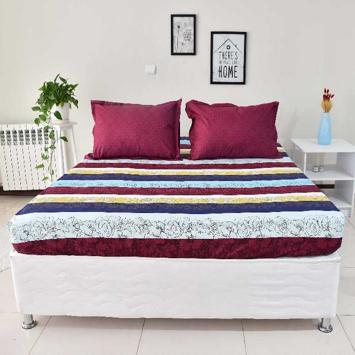 سرویس ملحفه بومرنگ مدل VitaR-160 دونفره 3 تکه