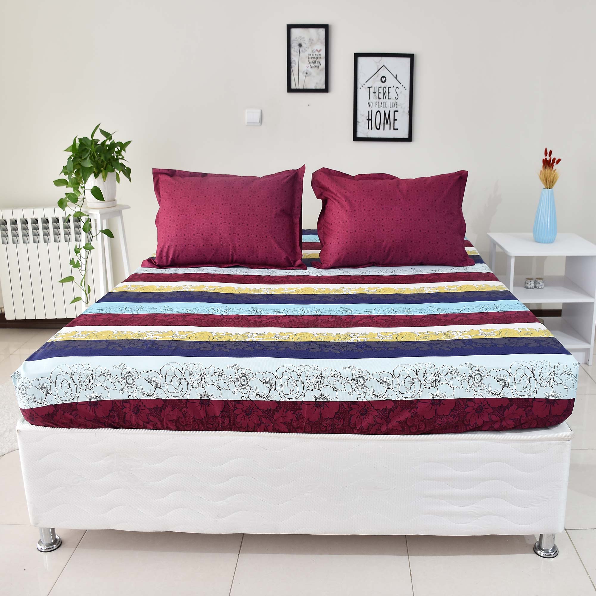 سرویس ملحفه بومرنگ مدل VitaR-160 دونفره 3 تکه