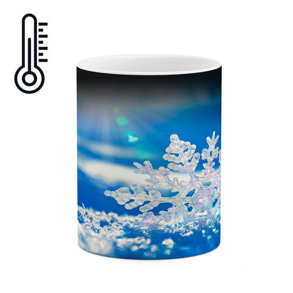 ماگ حرارتی کاکتی طرح منظره برفی مدل mgh14930