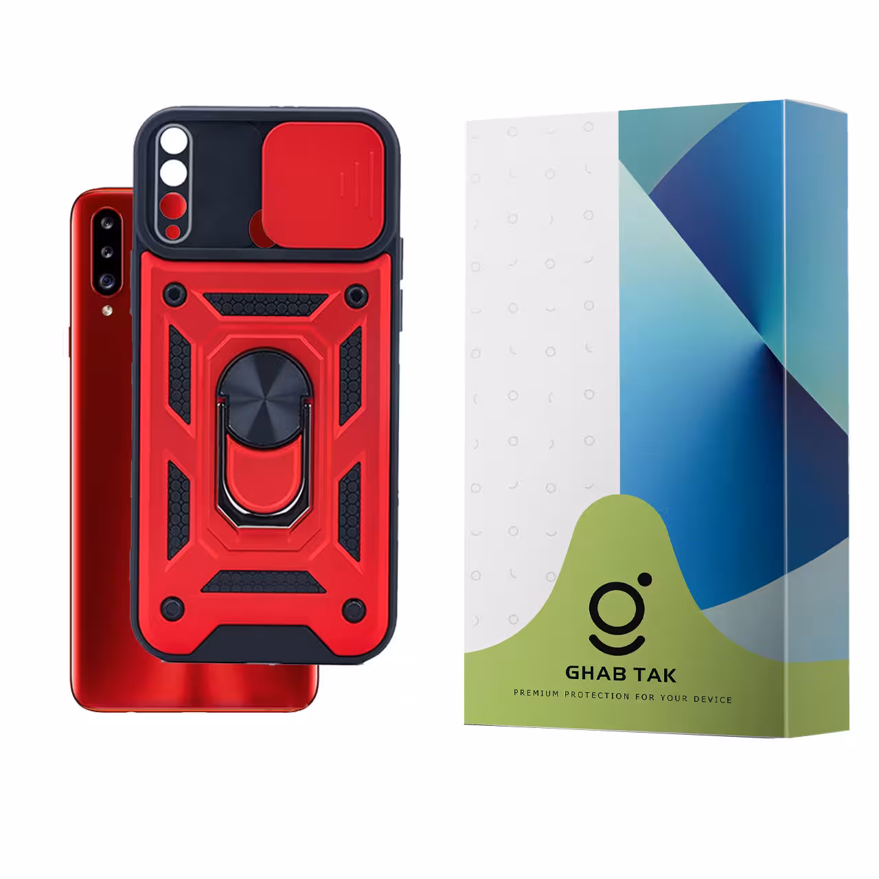 کاور قاب تک مدل استندی کد Guard 08A مناسب برای گوشی موبایل سامسونگ Galaxy A20s