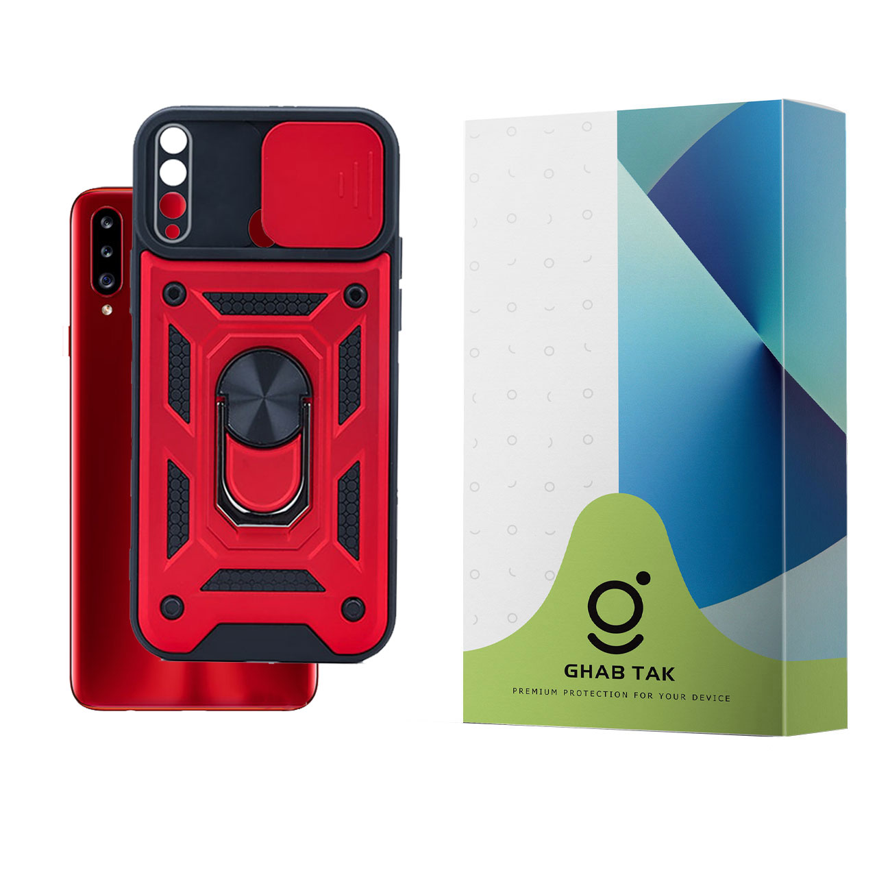  کاور قاب تک مدل استندی کد Guard-08A مناسب برای گوشی موبایل سامسونگ Galaxy A20s 