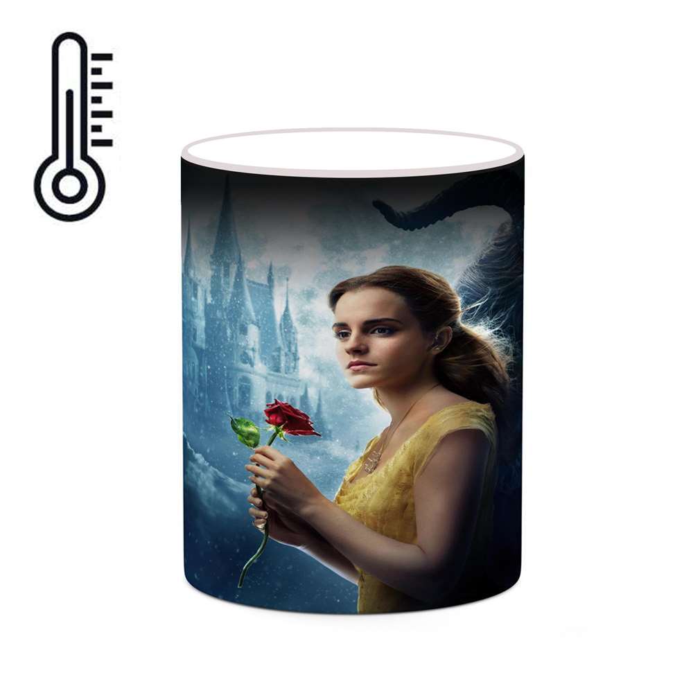 ماگ حرارتی کاکتی طرح کارتون Beauty And The Beast مدل mgh22296