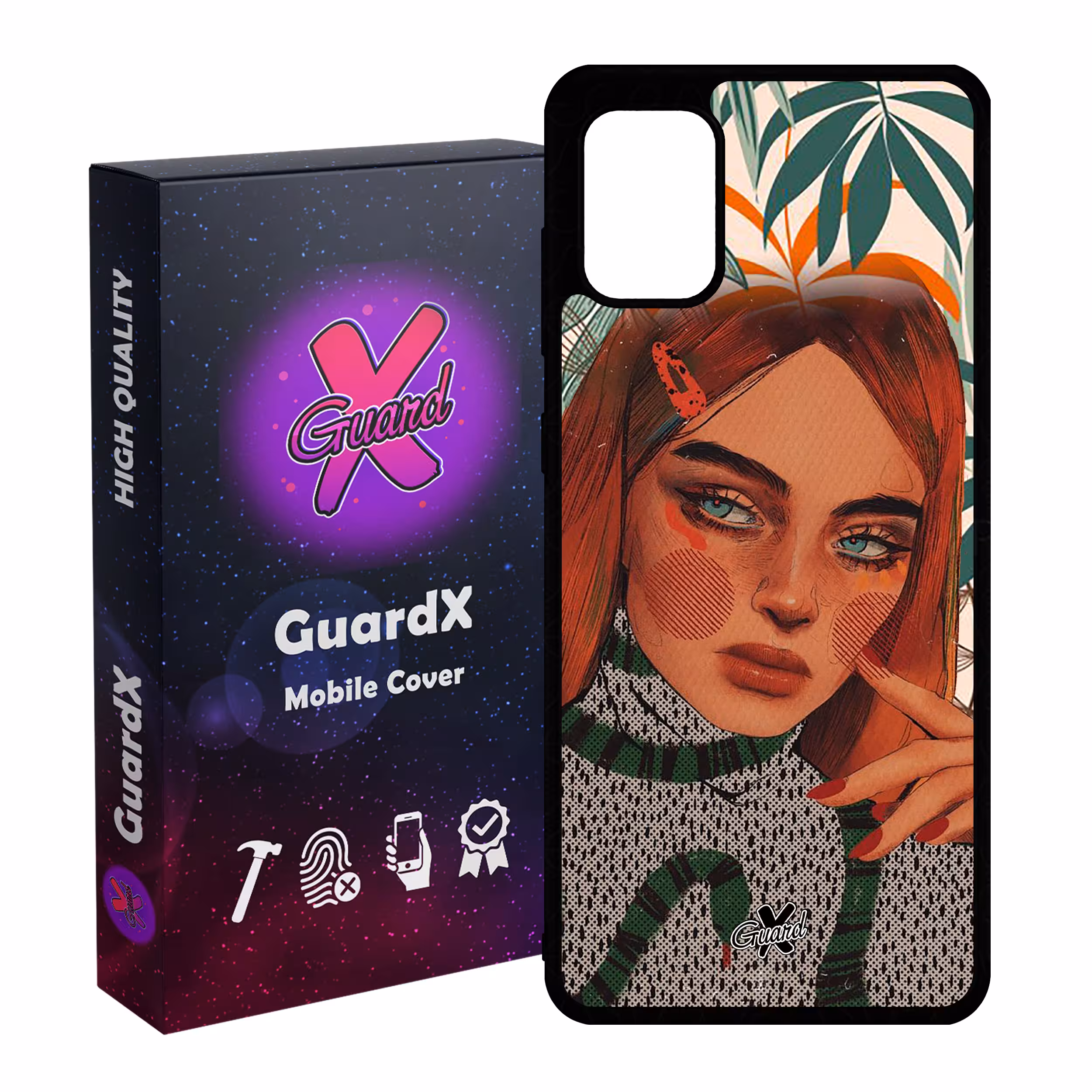 کاور گارد ایکس طرح دختر مدل Glass10331 مناسب برای گوشی موبایل سامسونگ Galaxy A31