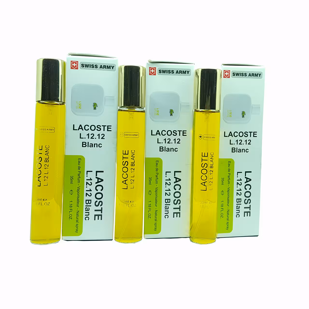 عطر جیبی زنانه سوئیس آرمی مدل لاگوست حجم 35 میلی لیتر مجموعه 3 عددی