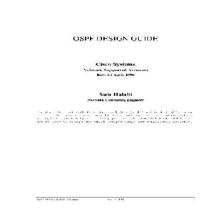 خرید و دانلود نسخه کامل کتاب Cisco Router OSPF: Design &amp; Implementaton Guide