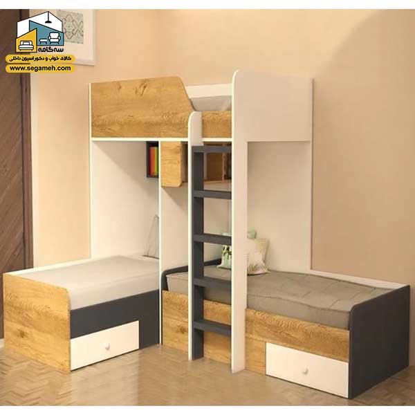 تخت خواب دو طبقه سه نفره BTDP132