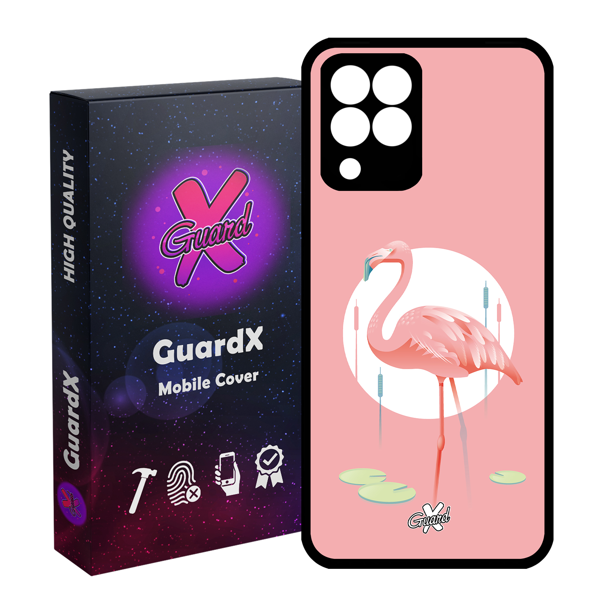 کاور گارد ایکس طرح Flamingo مدل Glass10084 مناسب برای گوشی موبایل سامسونگ Galaxy M33/M33 5G