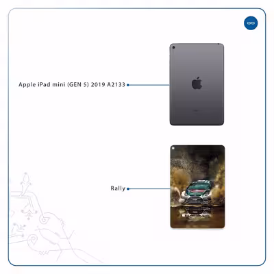 برچسب پوششی ماهوت مدل Rally مناسب برای تبلت اپل iPad mini (GEN 5) 2019 A2133