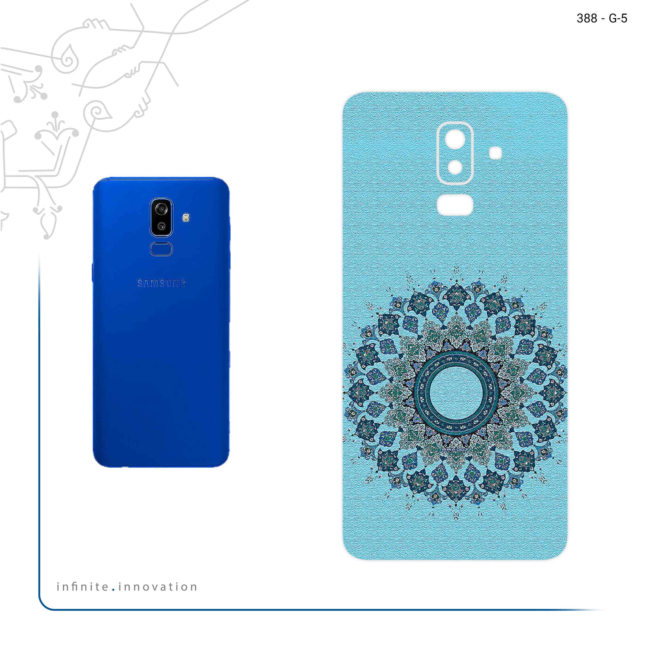 برچسب پوششی ماهوت مدل Art of Illumination 4 مناسب برای گوشی موبایل سامسونگ Galaxy J8