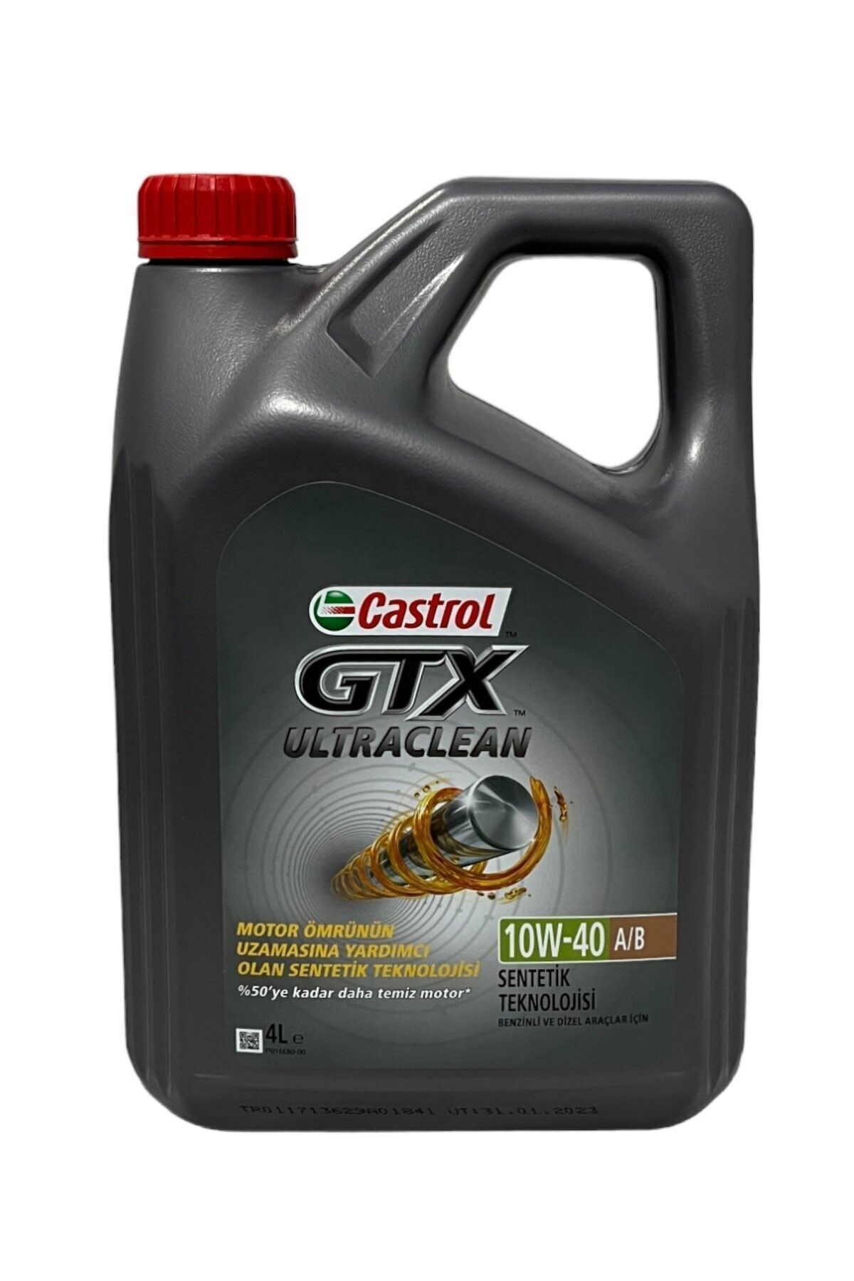 روغن و مکمل موتور GTX ULTRACLEAN 10W 40 A B 4 لیتر کاسترول اورجینال Castrol