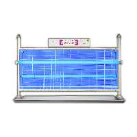 حشره کش برقی جذبی صنعتی 2 در 40 وات حفاظ‌دار شهاب گستر مدل FUV2X40WHS