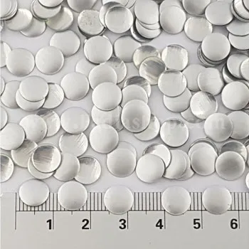 نگین حرارتی فلزی نقره ای سایز 2