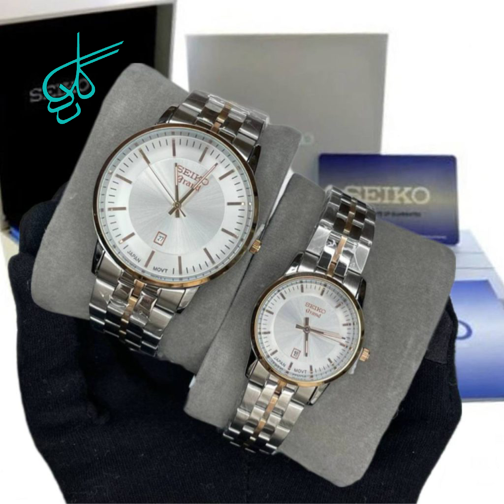 خرید ست ساعت سیکو مدل گرند کیفیت عالی موتور ژاپن رنگ ثابت کد 2116345 - ردگل