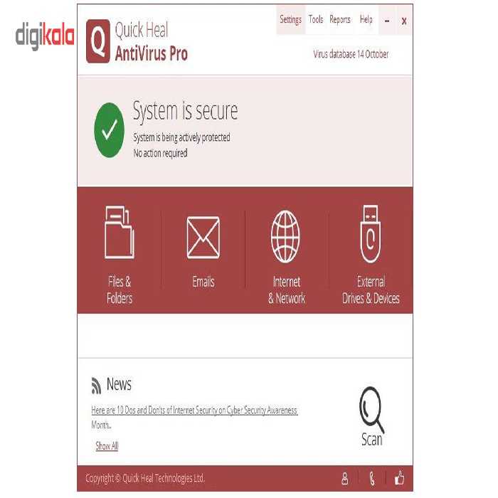 آنتی ویروس پرو کوییک هیل یکساله