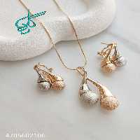 خرید نیمست زنانه ژوپینگ توپی دو رنگ جدید رنگ ثابت آبکاری شده با کیفیت ضد حساسیت کد 1715419 - ردگل