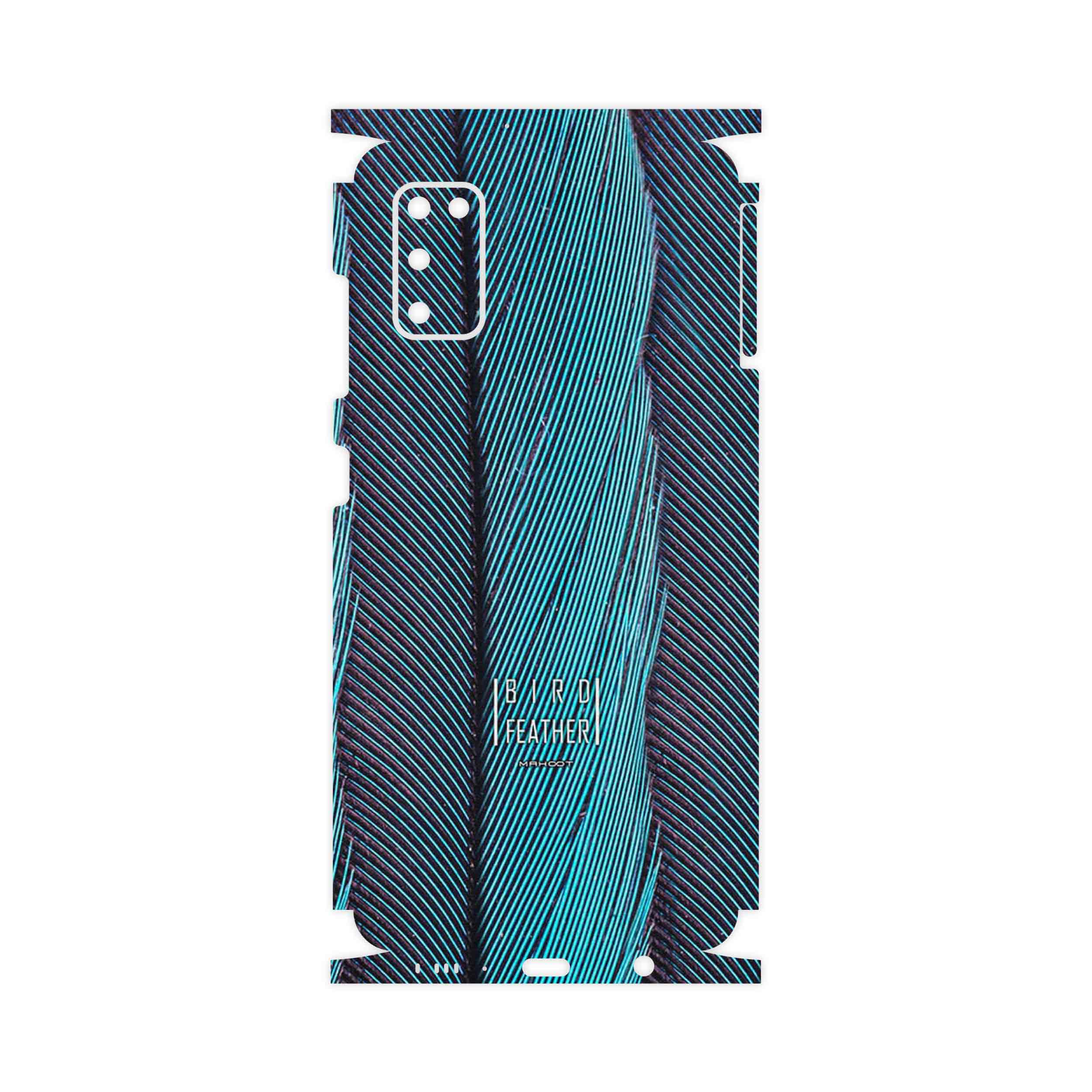 برچسب پوششی ماهوت مدل Turquoise feathers-FullSkin مناسب برای گوشی موبایل سامسونگ Galaxy A41