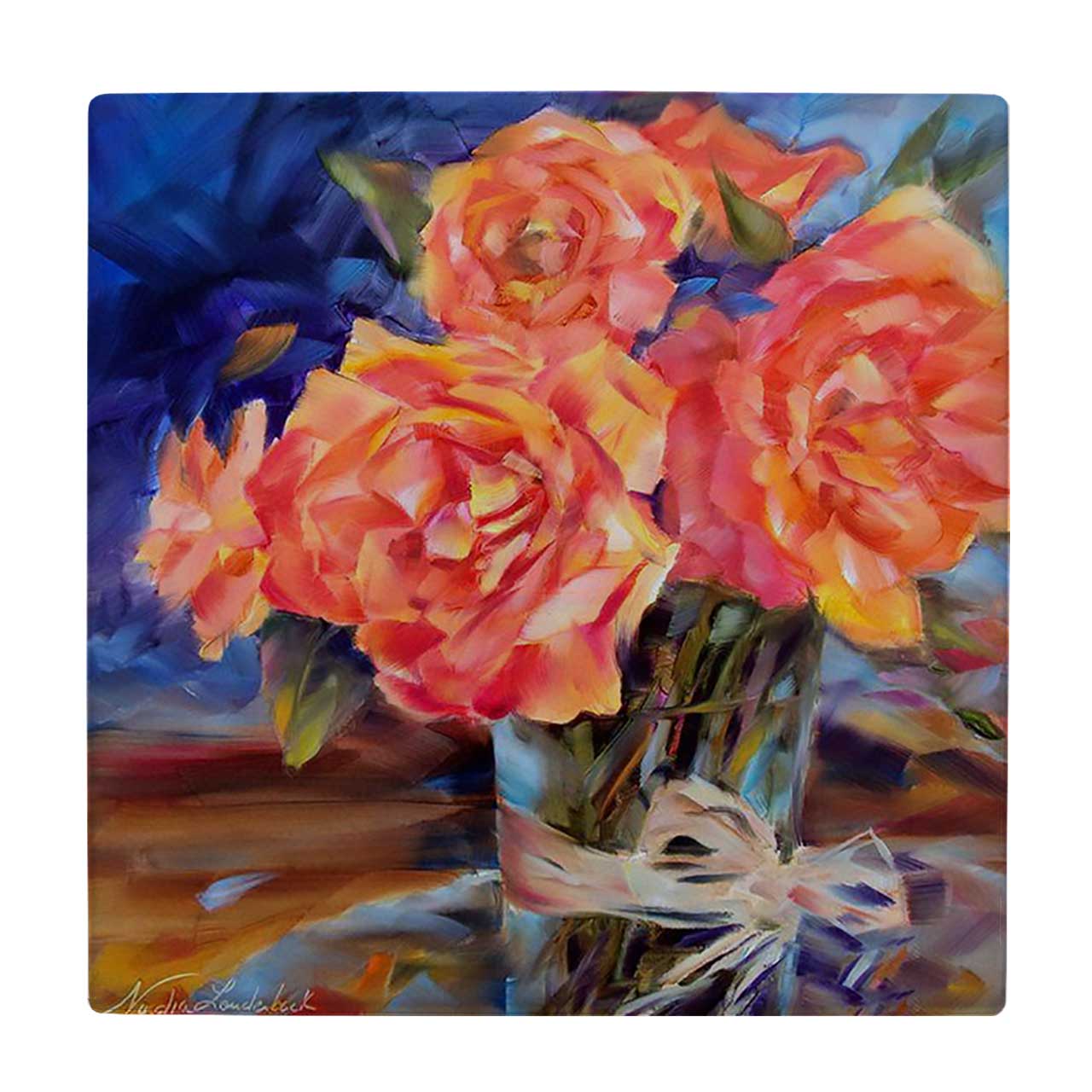  زیر لیوانی  طرح گلدان گل کد    5775036_4095