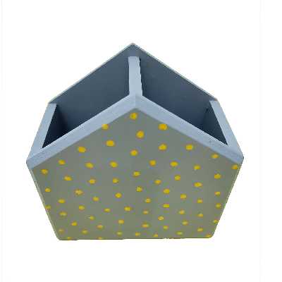 قلمدان سفالی طرح خالدار کد tz16