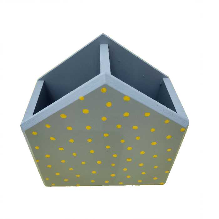 قلمدان سفالی طرح خالدار کد tz16