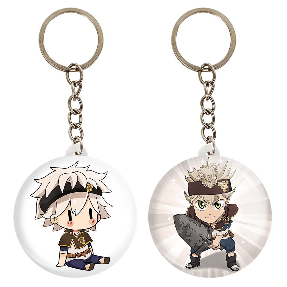 جاکلیدی خندالو مدل آستا انیمه بلک کلاور Black Clover کد 1026010264 مجموعه 2 عددی