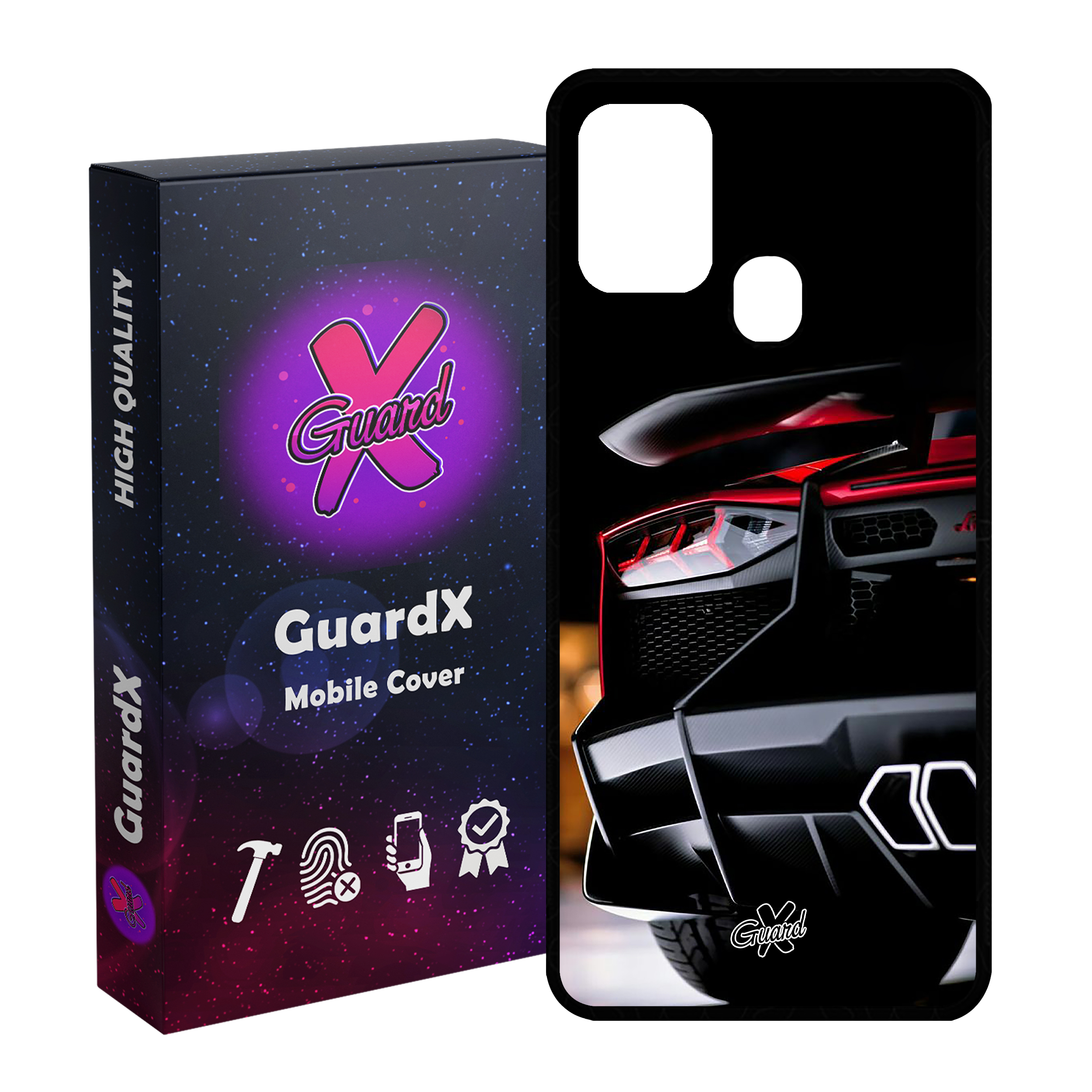 کاور گارد ایکس طرح Lamborghini مدل Glass10336 مناسب برای گوشی موبایل سامسونگ Galaxy M31 / M31 Prime / F41