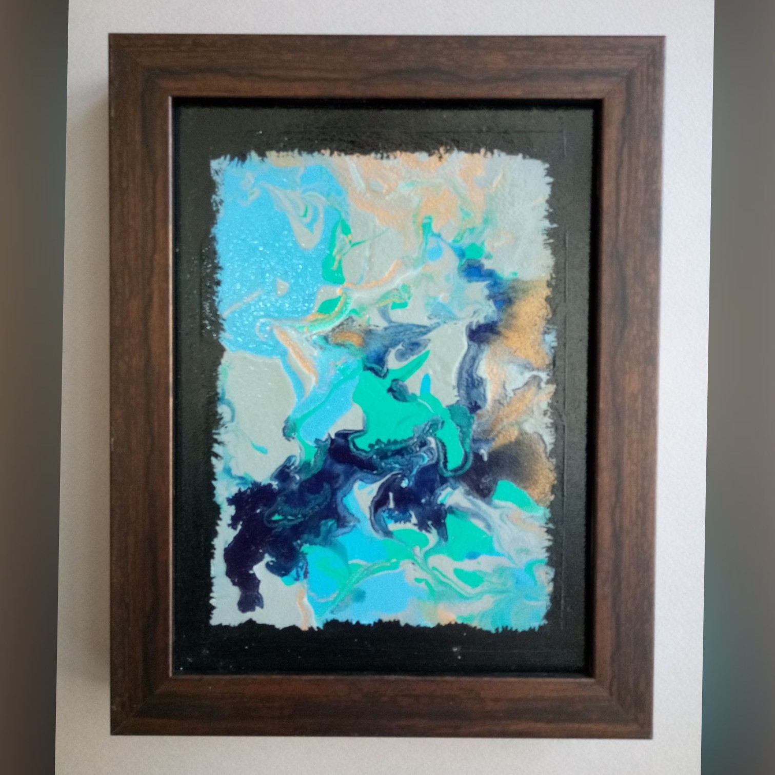 تابلو اکرلیک ابستره ترکیب رنگ   انتزاعی