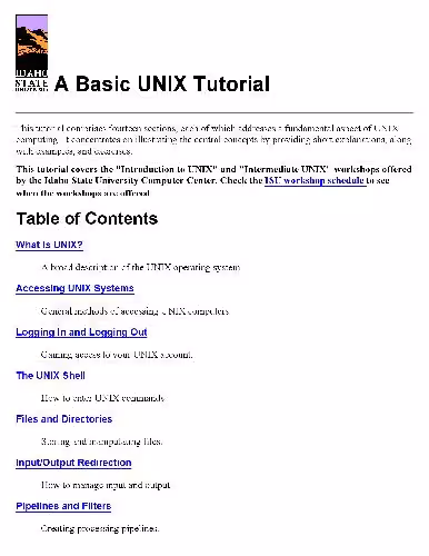 خرید و دانلود نسخه کامل کتاب A Basic UNIX Tutorial