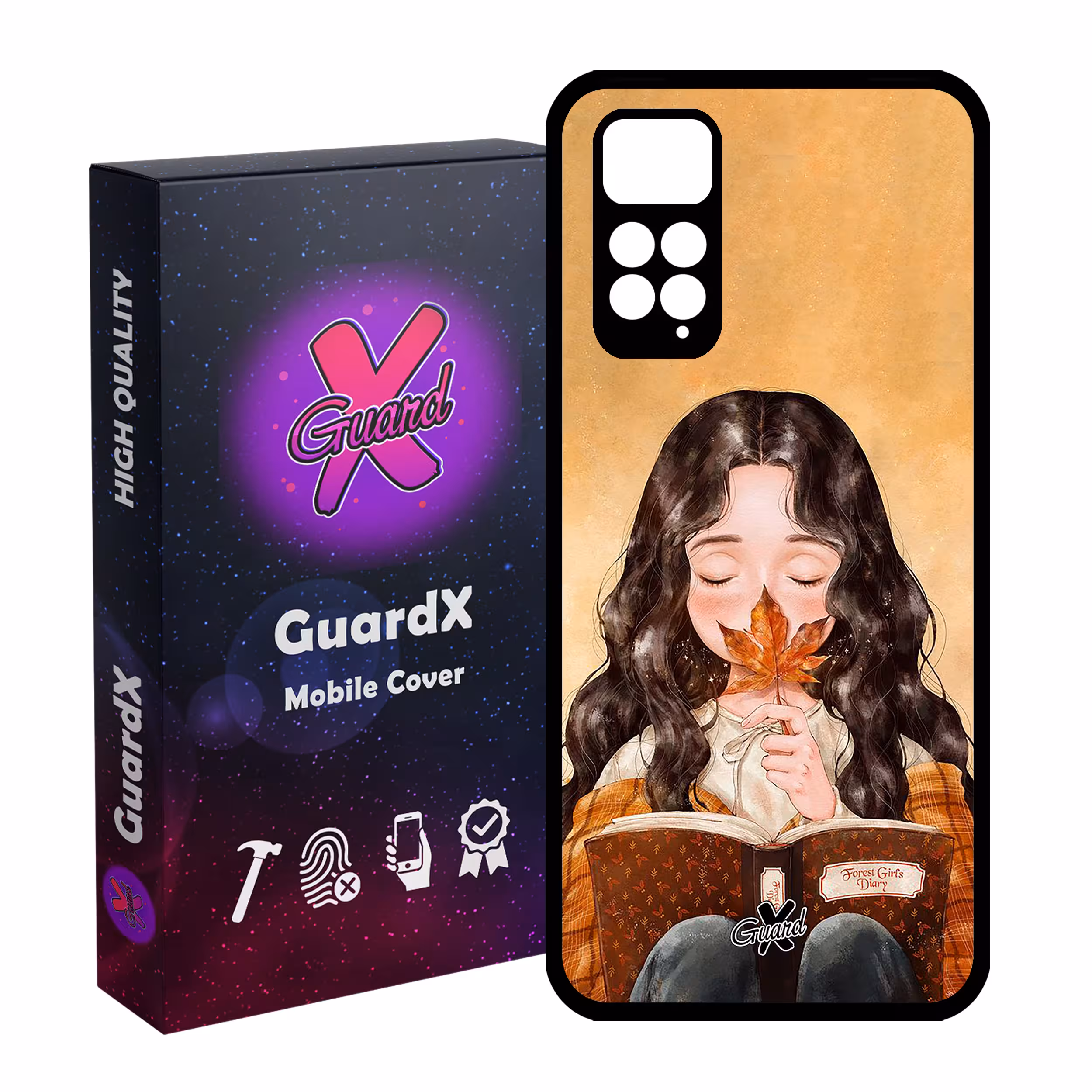کاور گارد ایکس طرح Girl مدل Glass10223 مناسب برای گوشی موبایل شیائومی Redmi Note 11S/ Note 11 4G