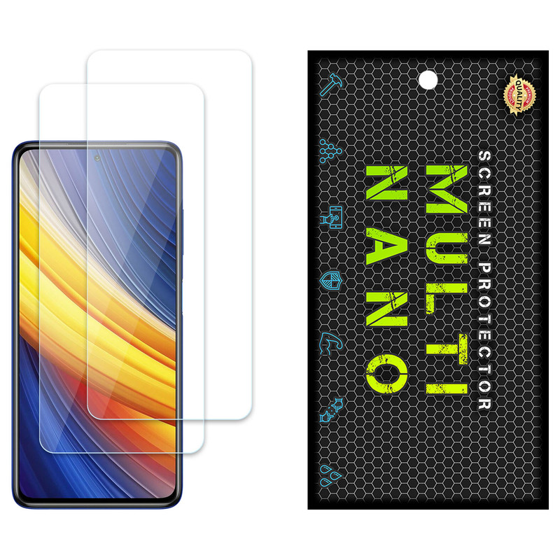 محافظ صفحه نمایش مولتی نانو مدل X-S2N مناسب برای گوشی موبایل شیائومی Poco X3 Pro بسته دو عددی | کالا برتری