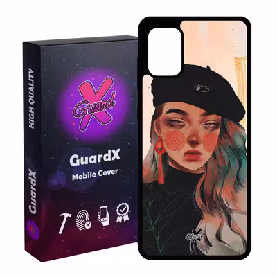 کاور گارد ایکس طرح Girl مدل Glass10321 مناسب برای گوشی موبایل سامسونگ Galaxy A31