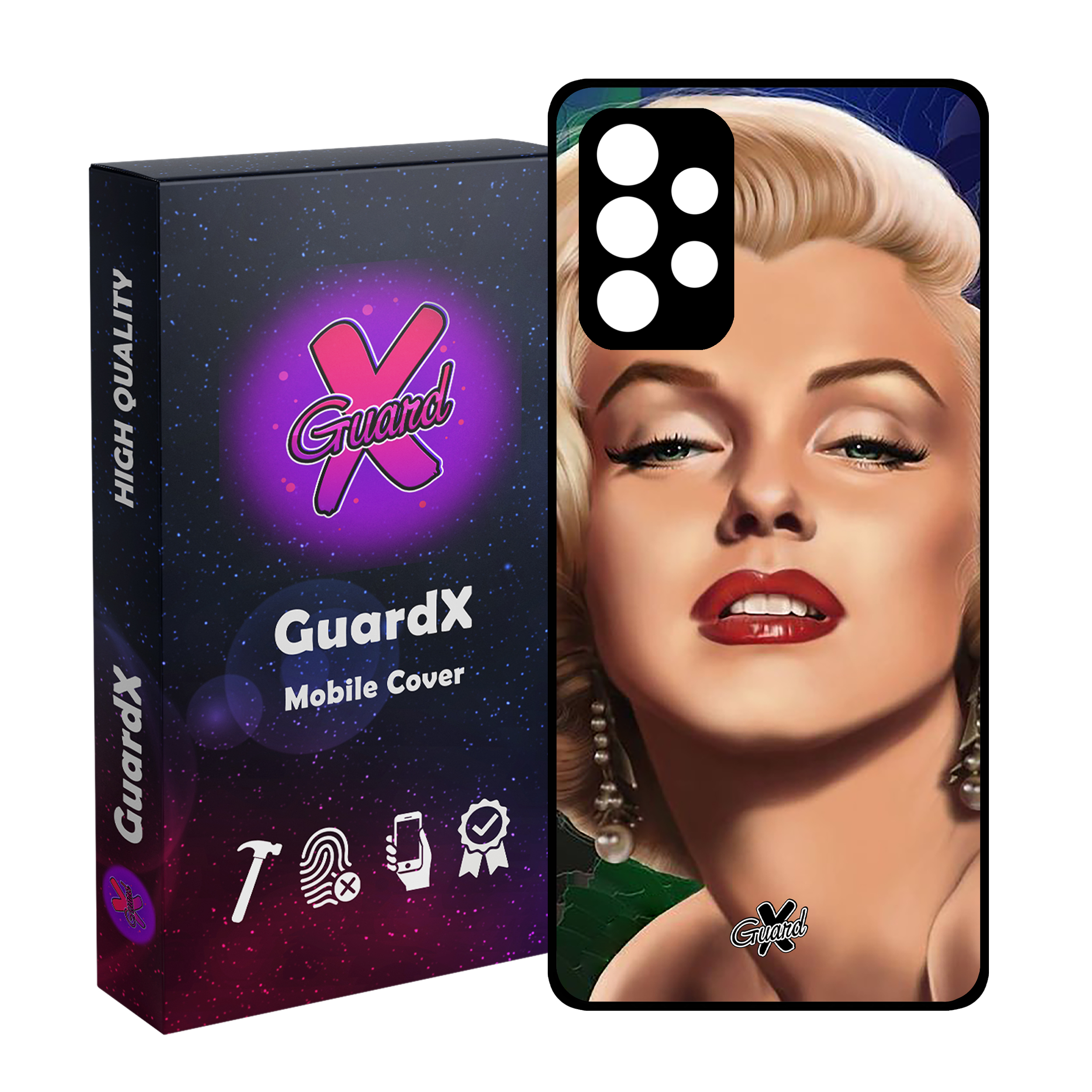 کاور گارد ایکس طرح Marilyn Monroe مدل Glass10300 مناسب برای گوشی موبایل سامسونگ Galaxy A52