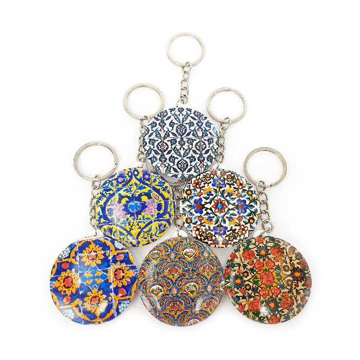 جاکلیدی خندالو طرح کاشی کد 98A مجموعه 6 عددی