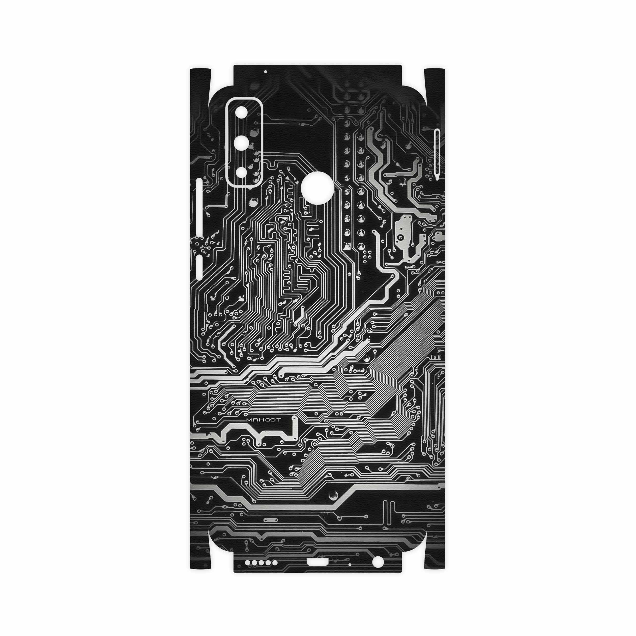 برچسب پوششی ماهوت مدل Black Printed Circuit Board-FullSkin مناسب برای گوشی موبایل هوآوی Y8s
