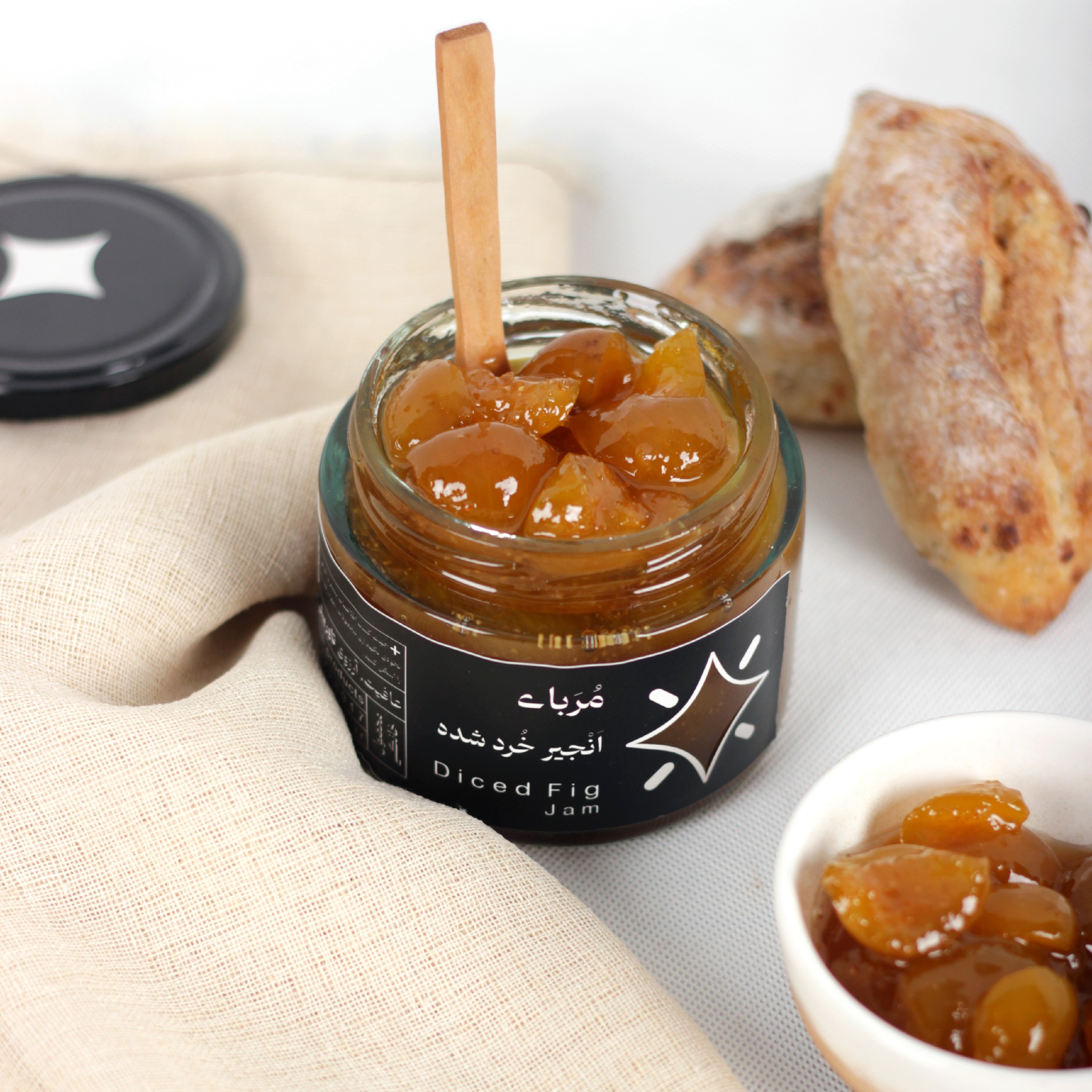 مربای انجیر خردشده خانگی-300گرمی-بدون هیچ ماده افزودنی و نگهدارنده