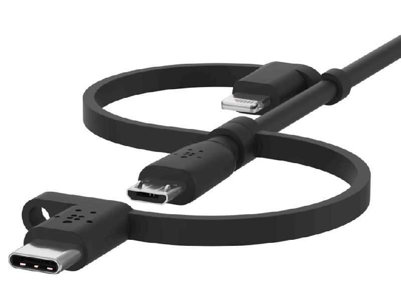 کابل سه سر بلکین مدل CAC001bt1.8MBK به طول 1.8 متر