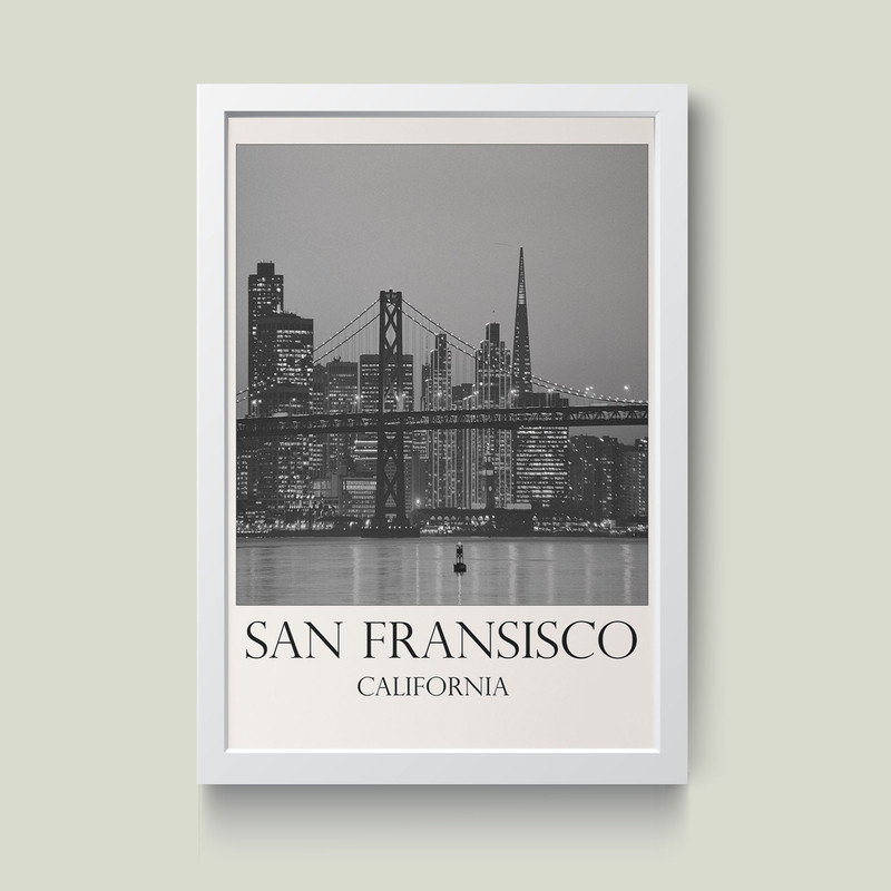 تابلو مدل سانفرانسیسکو کد S1618-w | دنیای قاب