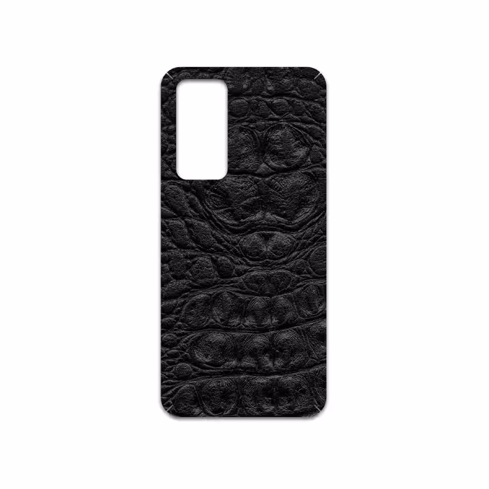 برچسب پوششی ماهوت مدل Black-Crocodile-Leather مناسب برای گوشی موبایل شیائومی 12X