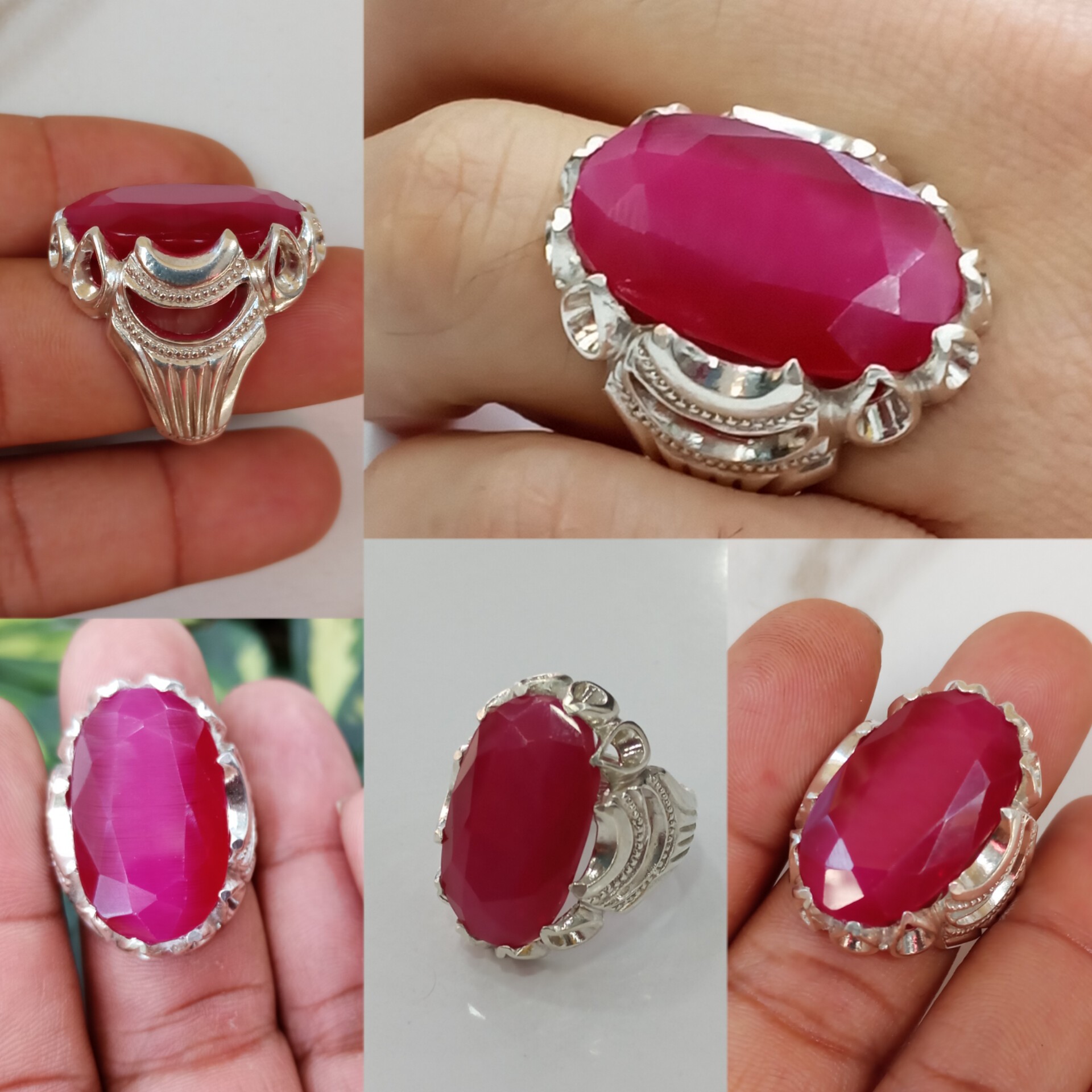 انگشتر یاقوت سرخ طبیعی 