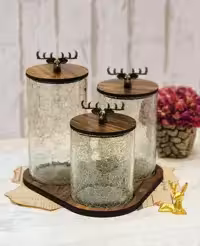 پا سماوری مثلثی 3 عددی گوزن دلوین