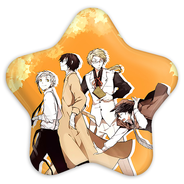 پیکسل خندالو طرح آژانس کارگاهی انیمه سگ های ولگرد بانگو مدل ستاره ای کد 11794