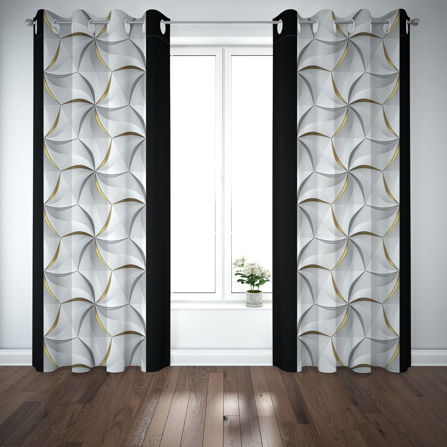 پرده مدل b0909 سایز 140×280 سانتی متر