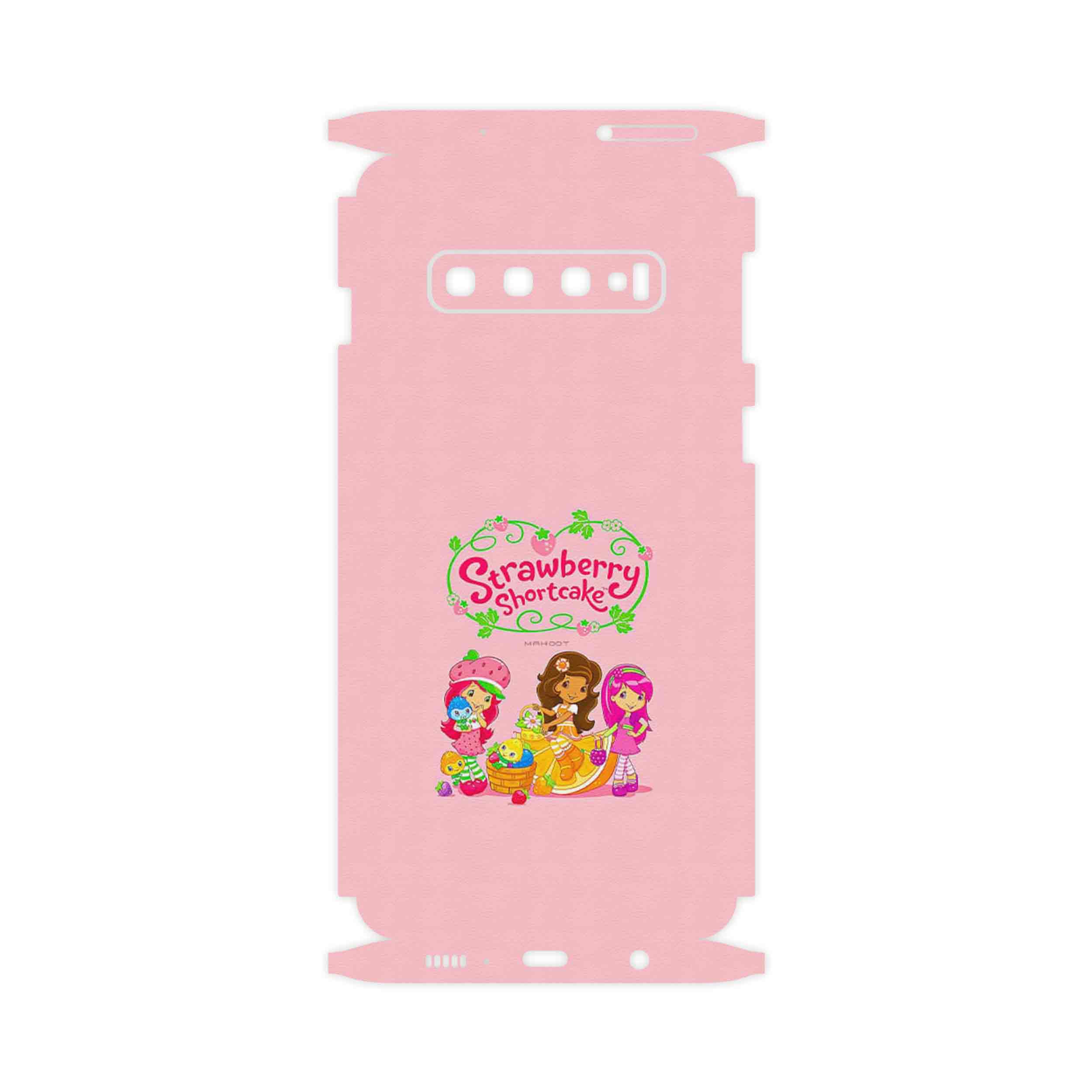 برچسب پوششی ماهوت مدل Strawberry Shortcake-FullSkin مناسب برای گوشی موبایل سامسونگ Galaxy S10