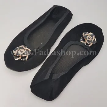 جوراب روفرشی مخمل کف چرم