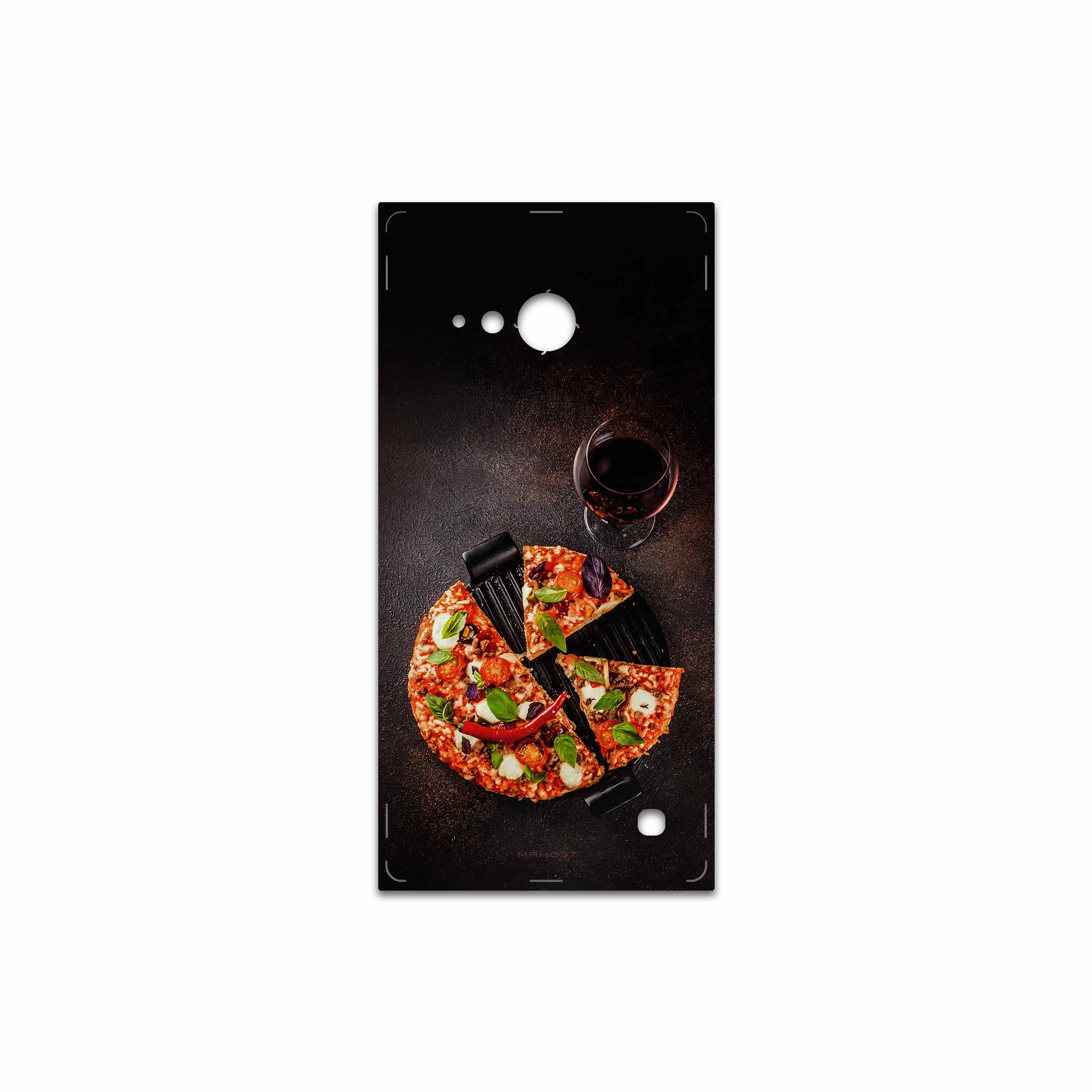 برچسب پوششی ماهوت مدل Pizza مناسب برای گوشی موبایل نوکیا Lumia 730